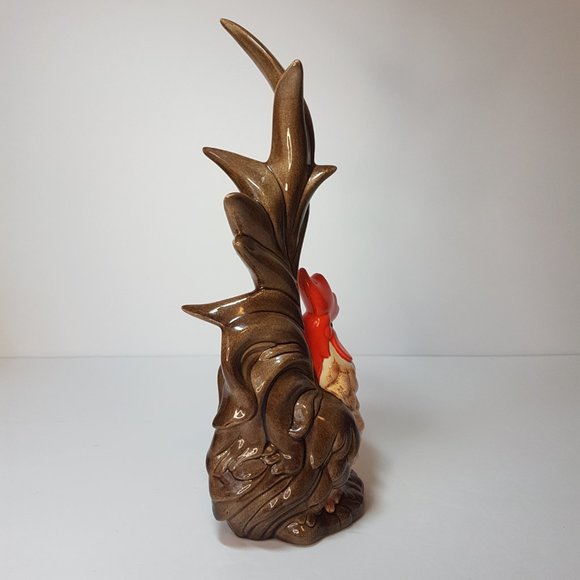 Vintage Ceramic Rooster Handpainted Kitchen Cottage Farmhouse Decor Bird Chicken - Picture 7 of 16